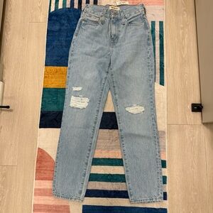 Madewell Perfect Vintage Jean NWT Size 23 Light Wash Distressed High Rise 90s